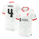 Liverpool VIRGIL #4 Drittes Auswärts-Fußballtrikot 2024/25 – UCL Edition